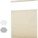 MYshade Top Down Bottom UpTDBU Cellular Shades, 1.5 inch Cordless Light Filtering Privacy Light Control Sheer & Room Darkening Honeycomb Blinds for Home Bedroom Office, 33" W x 72" H, Beige