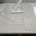 2 Pack Display Shelf for Funko Bitty Pop, 7 Layers Clear Tiered Display Stand for Mini Collectible Toys