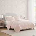 Martha Stewart - Twin Quilt Set with Shams, Cotton Percale
