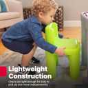 Step2 Mighty My Size Kids Table & Chair Set, Playroom Activity Table for Arts & Crafts, Made of Durable Plastic, For Toddlers 2+ Years Old, Gray & Green