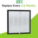 A3 Replacement Filter, Fit for VEWIOR A3 Air Purifier, 3-in-1 H13 True HEPA, 2 Pack