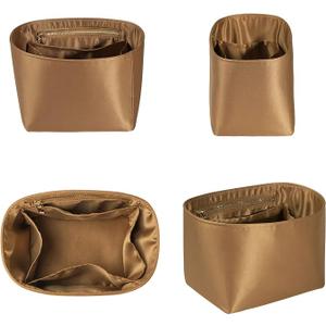 ZTUJO Picotin 18 Organizer Hermes, Picotin bag insert, Luxury Purse Organizer Insert Silky Smooth Fits picotin 18 Picotin (Brown)