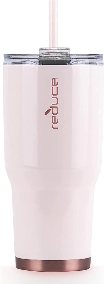 Reduce 34 oz Tumbler, Stainless Steel - Keeps Drinks Cold up to 24 Hours - Sweat Proof, Dishwasher Safe, BPA Free - Cotton, Opaque Gloss