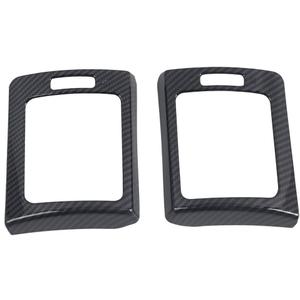 HIGH FLYING for Subaru WRX, STi 2015-2021, XV Crosstrek 13-17 Car Accessories Dashboard Console Side A/C Air Vent Cover Trim Carbon Fiber Grain ABS 2pcs