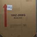 6ft Folding Table, Portable Heavy Duty Plastic Fold-in-Half Utility Table for Indoor/Outdoor Use, Dining, Camping, Picnic, Party, Black Woodgrain