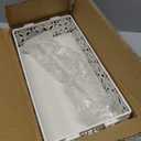 Toilet Tank Topper Paper Basket - White Bathroom Basket Decor Box with Magnetic Paper Towel Holder for Organizing