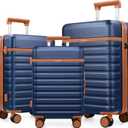 3 Piece Luggage Set, Lightweight Hardshell Large Checked Suitcase TSA Lock
Carry On Suitcase Set with 360° Silent Spinner Wheels, YKK Zippers, Space-Saving Nested Design