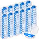 TrelaCo 100 Pairs Ear Plugs Bulk, NRR 29dB Reusable Silicone Ear Plugs with Plastic Cases Soft Foam for Sleeping Noise Cancelling for Concerts Shooting Swimming Noise Reduction(Blue)
