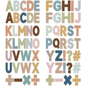 Hxezoc 272 Pcs 28 Sheets Letter Stickers Large Alphabet Stickers Colorful Self Adhesive Decoration for Bulletin Board Classroom Office Window Indoor Supplies