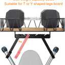 TJ.MOREE Ironing Board Holder Wall Mount - Laundry Room Iron and Ironing Board Hanger Laundry Room Decor Organization and Storage (T&V Shaped)