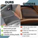 Airplane Gel Seat Cushion,18.5" Large Thick Tailbone Pain Relief Cushion, Gel Grid Design for Ultimate Seating Comfort, Foldable for Travel Stadium Camping Flights Commute