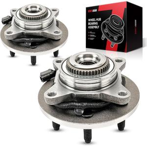 Torchbeam Pair 515079 Front Wheel Hub Bearing Assembly for 2005-2008 Ford F-150, 2006-2008 Lincoln Mark LT Wheel Bearing 6 Lugs W/ABS