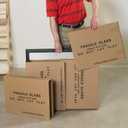BOX USA Large Mirror Box 30L x 3.5W x 40H (1-Pack), Cardboard Boxes Perfect for Moving, Storing, Packing & Shipping, Ideal for TV's, Picture Frames, Mirrors & Art