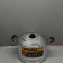Vasconia 27.5-Quart Steamer Pot (Aluminum) with Tray & Glass Lid, For Most Stoves - (Hand-Wash only) Large Stock Pot for Tamales, Steaming, Boiling & Frying - Makes Seafood, Pasta, Vegetables & More (27.5 QT)