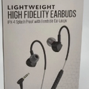 Acoustix High Fidelity Earbuds Lightweight Wired Headphones Mic IPX4 Splashproof