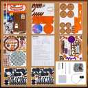 3D Wooden Puzzles for Adults, Gifts for Men, Women Teen 274 PCS Pumpkin Carriage Puzzle Kit Model with Lights, Music Box & Running Carriage, Boo Basket Stuffers Gift