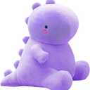 Cute Dinosaur Plush Toys, Fat Dinosaur Stuffed Animals Toys Dolls, Soft Plush Stuffed Animal Dino Plushie, Birthday Gifts for Kids Girls Boys Purple 20 inch