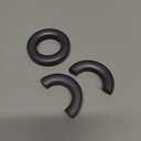 FT-140-43 Ferrite Ring Core (2-Pack), Used for Radio Frequency Interference/electromagnetic Interference Suppression to Improve Equipment Stability.