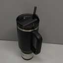 STANLEY Quencher H2.0 Tumbler with Handle and Straw 40 oz | Flowstate 3-Position Lid | Cup Holder Compatible for Travel | Insulated Stainless Steel Cup | BPA-Free | Black 2.0