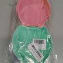 2 Pcs Raised Slow Feeder Cat Bowl, Plastic Elevated Cat Slow Feeder Bowl with Anti-Skid Mat, Raised Slow Cat Feeder for Dry and Wet Food (Green Pink)