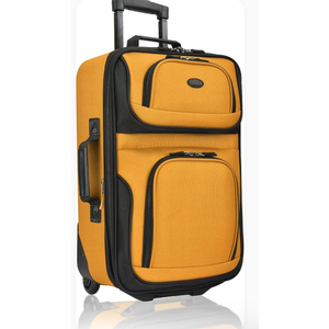 U.S. Traveler Lightweight Rolling 20" Carry On Luggage Softside Suitcase