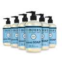 MRS. MEYER'S CLEAN DAY Hand Soap, Made with Essential Oils, Rain Water, 12.5 fl. oz - Pack of 6