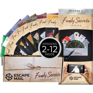 Escape Mail - Family Secrets Series - (Episodes 2 to 12 Only) - Escape Room Kit Game for Family | Fun Adults & Teens Puzzle Mystery & Adventure