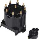 Distributor Cap and Ignition Rotor Kit for Marinized 5.0L, 5.7L, 350 V-8 MerCruiser Engines Made by General Motors with Delco HEI Ignition - Replaces 808483Q1, 18-5281