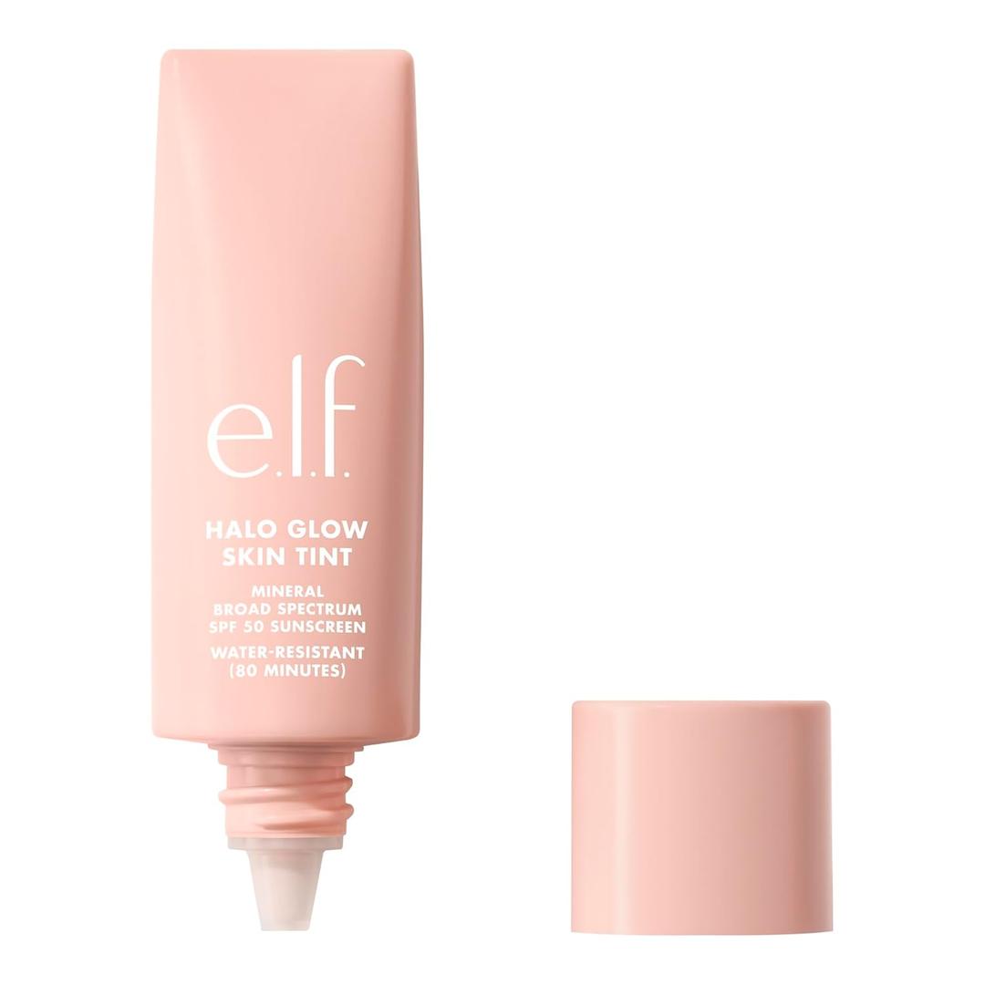 e.l.f. Halo Glow Skin Tint SPF 50, Tinted Moisturizer For Light, Buildable Coverage, Creates A Natural Glow, Vegan & Cruelty-Free, 3 Fair Cool e.l.f. Halo Glow Skin Tint SPF 50, Tinted Moisturizer For Light, Buildable Coverage, Creates A Natural Glow, Vegan & Cruelty-Free, 3 Fair Cool
