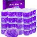 24 Pack Galaxy Star Slime,Party Favor for Kids Girls & Boys,Non Sticky, Stress & Anxiety Relief, Super Soft Sludge Toy