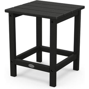 POLYWOOD Long Island 18" Side Table, Black