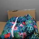 Hoteam 4 Set Outdoor Patio Chair Cushions 20 x 42 in Deep Seat Waterproof Patio Cushions Set for Furniture Replacement Removable Seat and Back (Palm)