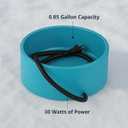 Heated Water Bowl for Dog Cat, Outdoor Warming Animals Bowl with Chew Resistant Power Cord, Waterproof Heat Pet Bowl Smart Uniform Heating in Winter Antifreeze for Chicken Duck,108 fl oz