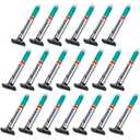 Xuhal 20 Packs Tyre Tread Depth Gauge Color Coded Tire Depth Gauge Tool Tire Tread Accurate Measurement Tools