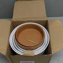 GARDIFE Plant Pots 7/6.5/6/5.5/5 Inch Self Watering Planters with Drainage Hole, Plastic Flower Pots, Nursery Planting Pot for All House Plants, African Violet, Flowers, and Cactus,White