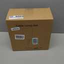 Desk Lamp & Table Lamp Set of 2, Bedside Lamps for Night Stands - Modern Small Table Lamps with Marble Base, Fabric Shade, Mini Pull Chain Bedroom Lamps for Living Room, Office, Reading (Gold)