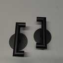 GWAAZXGZ 2 Pack Black Bathroom Hooks for Towels - Self Adhesive Double Hooks for Wall, No Drilling, Matte Finish, Strong Hold for Robes, Coats, Shower Use