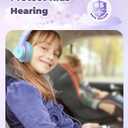 iClever HS19S Kids Headphones, 85dBA Safe Volume Limiter - Over Ear Stereo Headphones for Kids Boys Girls, Foldable 3.5mm Jack Wired Headphone for iPad/Tablet/School/Travel