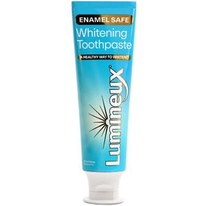 Lumineux Teeth Whitening Toothpaste - Peroxide Free, Enamel Safe for Sensitive Whiter Teeth - Fluoride Free, No Alcohol, Artificial Colors, SLS Free Dentist Formulated - 3.75 Oz