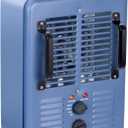 Milkhouse Space Heater, 1300W/1500W Heater with Thermostat, 3 Heat Settings, Safe and Quiet Heater, Anti-Freezing Setting for Garage Workshop Warehouse, Blue