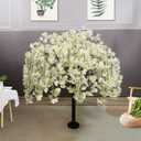 Artificial Cherry Tree Weeping Cherry Tree White Cherry Tree for Indoor Outdoor Home Office Party Table Center Wedding