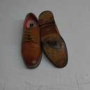 Bruno Moda Italy Prince Men's Classic Modern Oxford Wingtip Lace Dress Shoes (9.5 Wide, Brown)