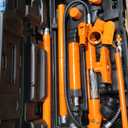 VEVOR 12 Ton Porta Power Kit, Hydraulic Ram with Pump with 4.6 ft/1.4 m Oil Hose, Portable Hydraulic Jack with Storage Case for Automotive, Garage, Farm, Mechanic (26455 LBS)