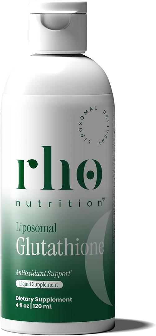 Rho Nutrition Liposomal Glutathione - Ultra High Absorption Liquid Glutathione Supplement - Supports Natural Detoxification, Immune System, Skin Health, Mental Clarity & Overall Well-Being, 4fl oz