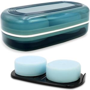 Solid Shampoo Bar Holder, Large Bar Soap Holder, Travel Soap Container, Soap Box with Draining Layer, Soap Case for Bathroom, Traveling, Gym, Camping (Blue Style-1-Large)
