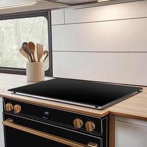 Eazy2hD RV Stove Top Cover 3-4 Burner Gas, Aluminum Camper Stove Cover - RV Stove Cover,Dual Non-Slip Design Stove Board Cover, RV Kitchen Accessories for Space Optimization Camper Kitchen Essentials