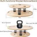 Balance Board & Wobble Board with Spring System,Proprioception Trainer for Physical Therapy,Rehabilitation, Posture & Coordination,Balance Board for Adults,Seniors & Kids, 14.9x18.8x6 inches