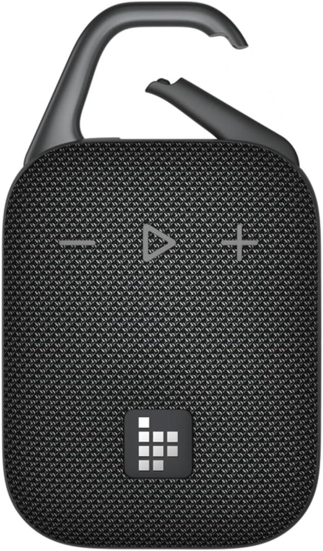 Tronsmart Mirtune H1 Outdoor Bluetooth Speaker, Portable Speaker, 20H Playtime, Loud Sound and Punchy Bass, Integrated Carabiner, IPX7 Waterproof, Customize EQ, BT 5.3 for Cycling, Hiking(Black)