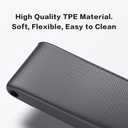 2025 Upgrade Short Car Seat Gap Filler, Seat Gap Organizer with Phone Holder, Car Seat Accessories, Car Organizer Fit Sedan SUV Truck-2PCS Black