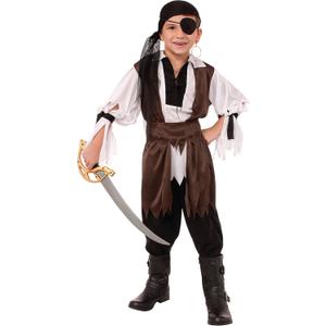 Rubies Caribbean Pirate Costume for Kids, Boy's, Large